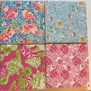Lily Pulitzer pattern coasters
